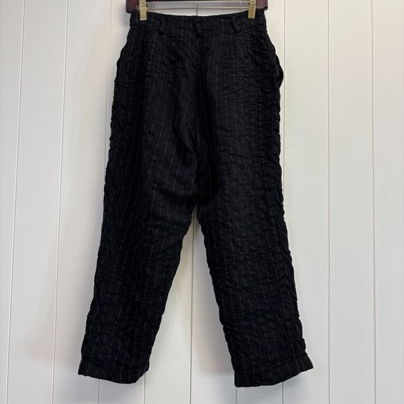 Vintage Harris Wallace Academia 90s Wool Embroidered Bubble Pants Size 10 Smart - Picture 2 of 9